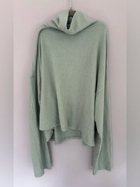 Double Zero Sage Green Cowl Neck Sweater